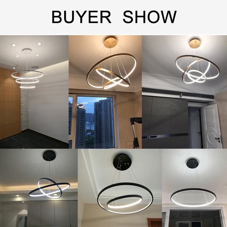 Lux Modern Circular Chandelier